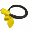 Waterproof NEMA Cable Extensions 12/3 Type SOOW 15A 125VAC Wetguard 5-15 Plug and Connector 100FT by Power Assemblies
