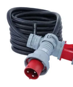 Power Assemblies Pin and Sleeves cable assemblies with Red plug and connectors