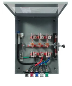 Cam Lock Disconnect Switch Double Throw open door view