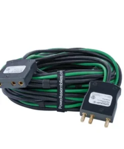 Stage PIn Extension 4AWG Type SC 100A 125V Group5 Inline Stage Pin Male to Female Black Connectors 25FT