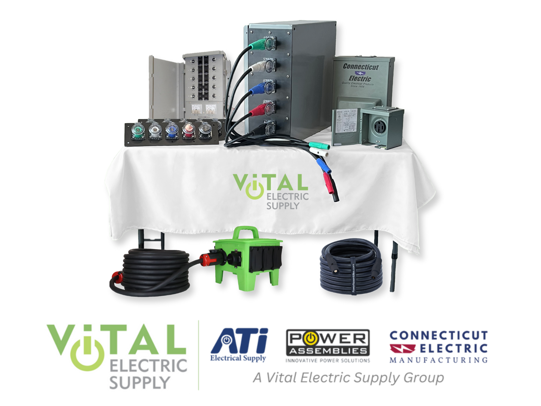Collection of Vital Electric Supply products for electric power distribution