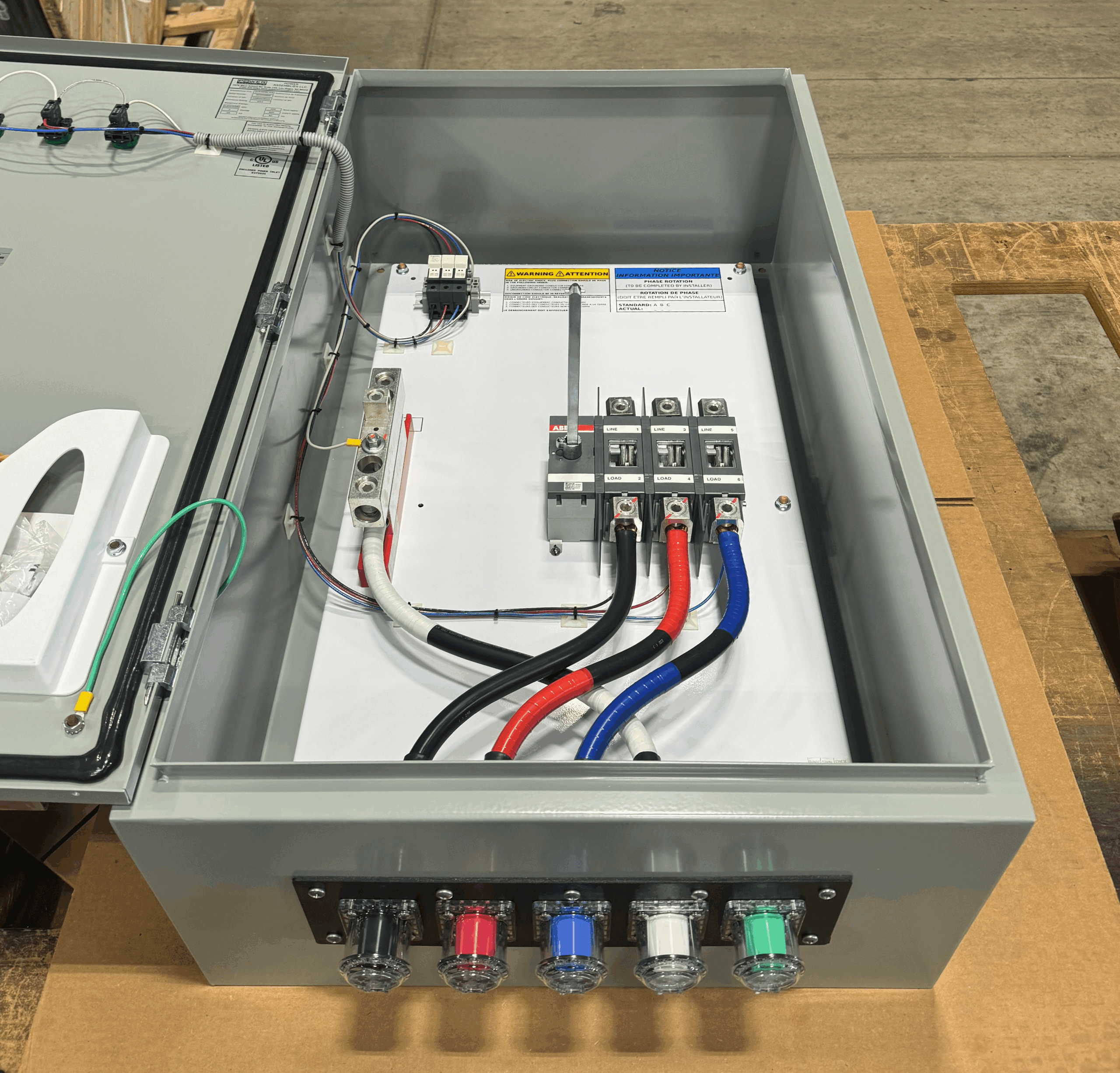 Quick Connect Disconnect Switch with Series 16 Camlock Panel