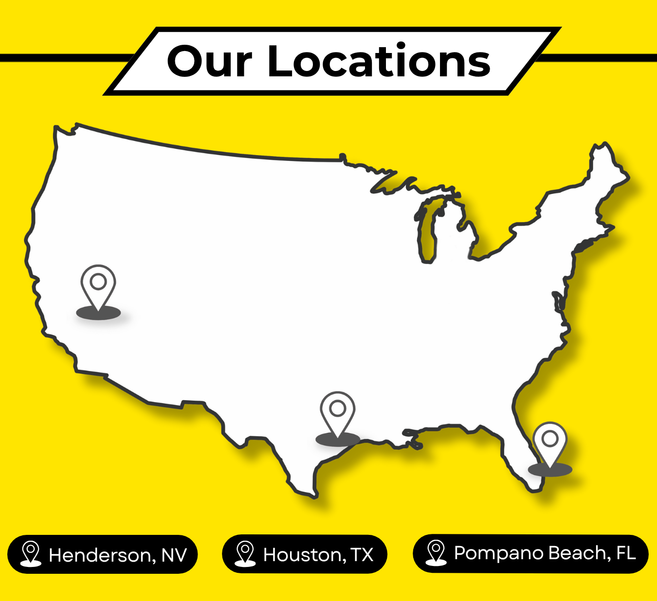 Power Assemblies facility locations across the United States.