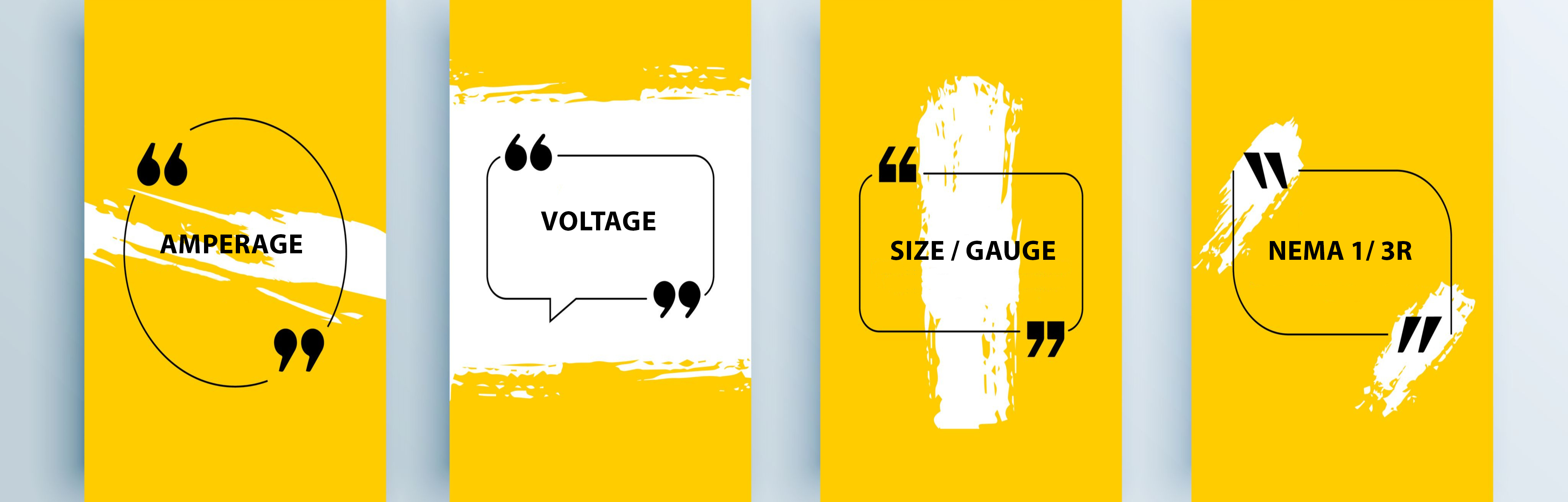 Amperage, Voltage, Size, Gauge, and Nema